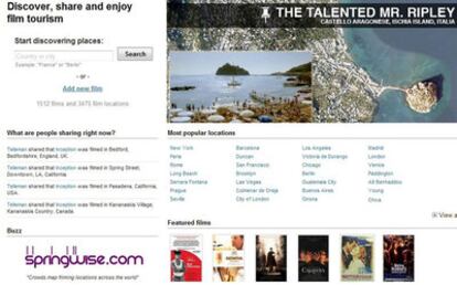 filmaps.com, orgniza un catálogo de lugares concretos.