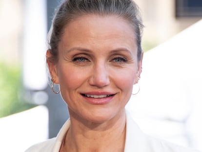 Cameron Diaz, fotografiada en 2019. Aunque estaba retirada entonces, acompañó a su amiga Lucy Liu cuando recibió una estrella en el Paseo de la Fama de Hollywood.