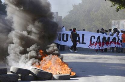 Protestas contra en Managua contra el canal interoce&aacute;nico