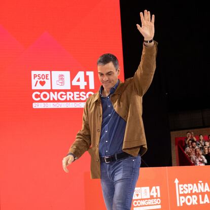 DVD1242 (30/11/2024). Sevilla. 41 Congreso del PSOE celebrado en Sevilla. PEDRO SANCHEZ. FOTO: PACO PUENTES (EL PAÍS).