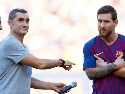 Valverde y Messi, en el Gamper. 
