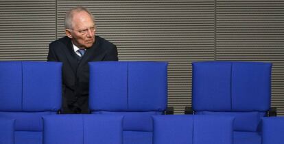 El ministro de Finanzas alem&aacute;n, Wolfgang Sch&auml;uble, en el Bundestag el pasado 11 de noviembre. 