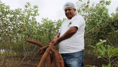 El coordinador de producci&oacute;n de los terena, en Ekeru&aacute;. 