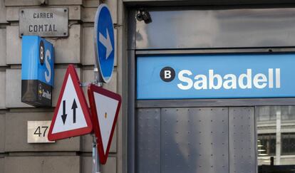 Oficina de Banco de Sabadell en Barcelona.