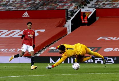 Rashford marca el segundo gol del United.