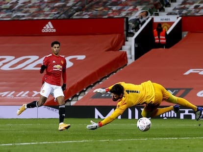Rashford marca el segundo gol del United.