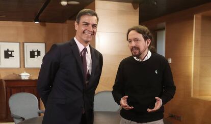 Pedro Sánchez y Pablo Iglesias, el pasado junio.