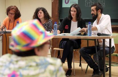 Rita Maestre, en la universidad de Podemos la semana pasada. 