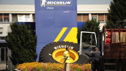 Entrada principal de Michelin en Vitoria