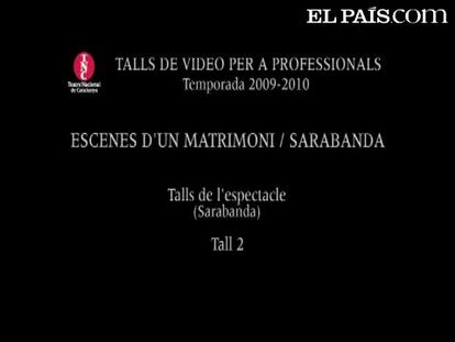 Fragmento del montaje 'Saraband' del Teatre Nacional de Catalunya