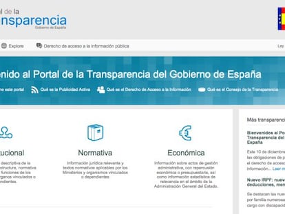 El Portal de la Transparencia del Gobierno tiene aún rincones opacos