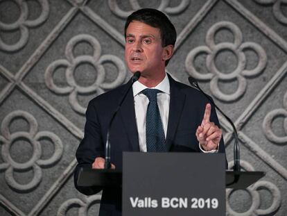 Manuel Valls, durant la presentació de la seva candidatura.