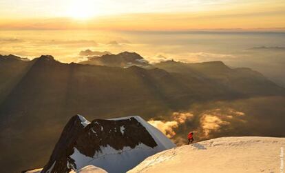 Steck, en los Alpes.