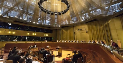 Una vista en la Gran Sala del Tribunal de Justicia de la UE.