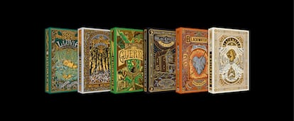 The six books that make up the 'Blackwater' series, by Michael McDowell. The covers are illustrated by Pedro Oyarbide. 