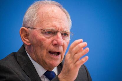 El ministro de Finanzas alemán, Wolfgang Schäuble