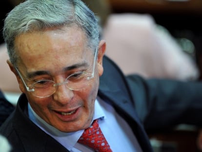 Uribe, em sua volta ao Congreso de Colombia