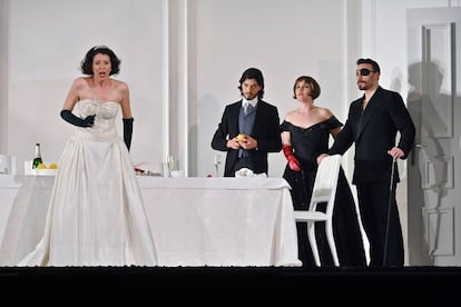 Una escena de 'Rodelinda'. 