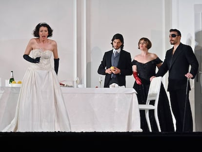 Una escena de 'Rodelinda'. 