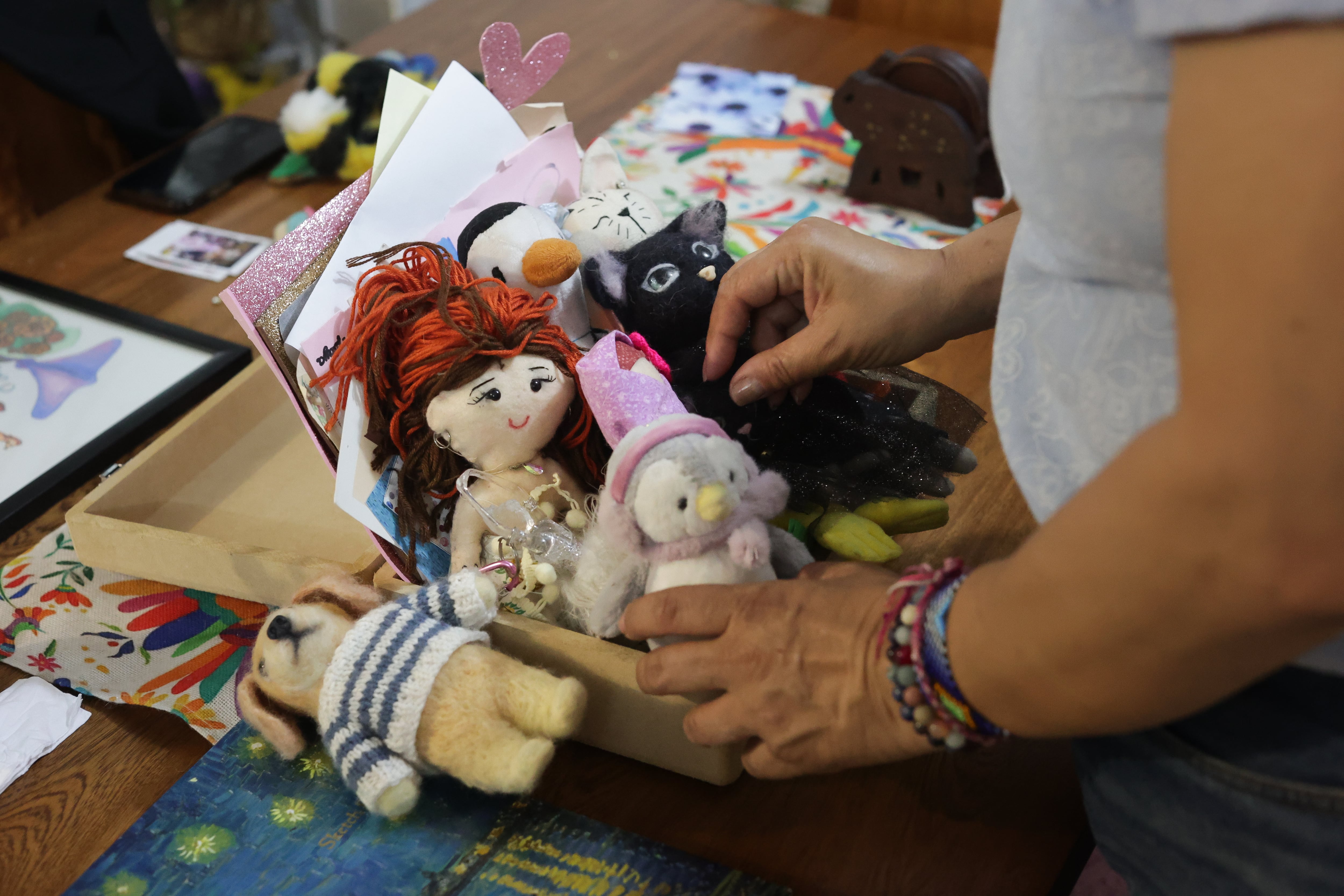 Muñecos elaborados por Catalina Giraldo.
