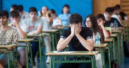 Examen de selectividad este año en Logroño.