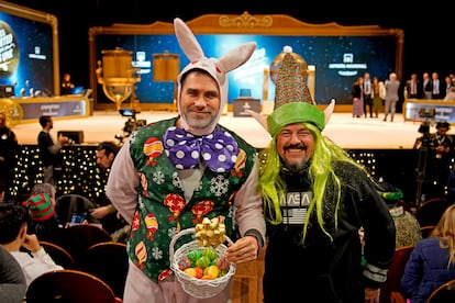 Un conejo de Pascua de la suerte, en el Teatro Real.