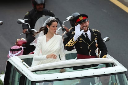 Jordan's Crown Prince Hussein and Saudi Rajqa Alseif
