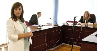 La exalcaldesa de Jerez (C&aacute;diz), Pilar S&aacute;nchez, durante el juicio.