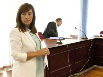 La exalcaldesa de Jerez (C&aacute;diz), Pilar S&aacute;nchez, durante el juicio.