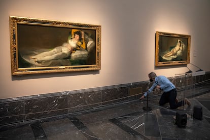 'Las Majas' de Goya en su nueva sala en el Museo del Prado.