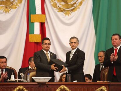 Miguel &Aacute;ngel Mancera, durante el acto oficial