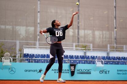 Gauff, en un instante de la entrevista.