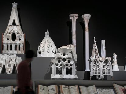 Exposicion ‘Gaudí, fuego y cenizas’, en el MNAC de Barcelona.