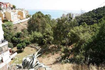 Terrenos recalificados por el Ayuntamiento de Gibralfaro.