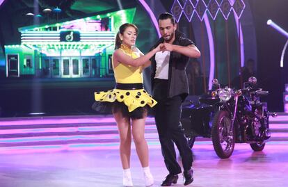 Ana Pacheco en una de sus actuaciones en el concurso Bailando con las estrellas.