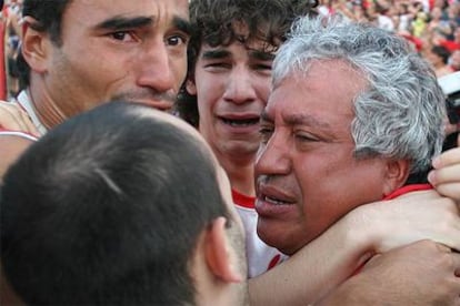 Gallego, emocionado tras ganar el título el pasado domingo.