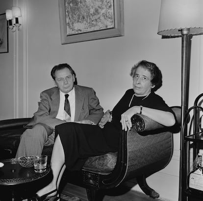 Hannah Arendt with her second husband, Heinrich Blucher.