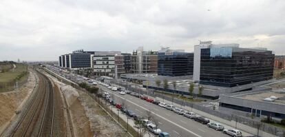 Parque empresarial de oficinas en Madrid.