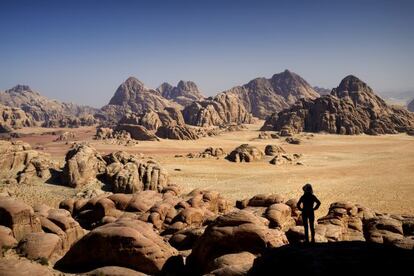Desierto de Wadi Rum, donde se rodó la película 'El marciano'.
