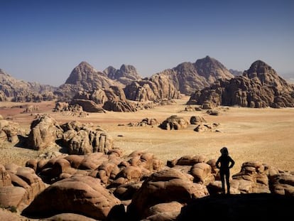 Desierto de Wadi Rum, donde se rodó la película 'El marciano'.