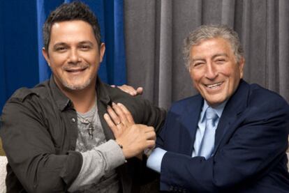 Tony Bennett, con Alejandro Sanz.