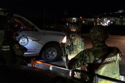 Operativo de elementos del Ejército en Culiacán, Sinaloa, el 20 de mayo de 2025.