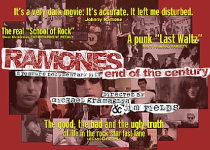 Poster del documental <i>The Ramones: The end of the century</i>.