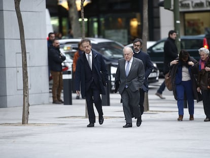 El expresidente Jordi Pujol, a su llegada a la Audiencia Nacional, en 2016.