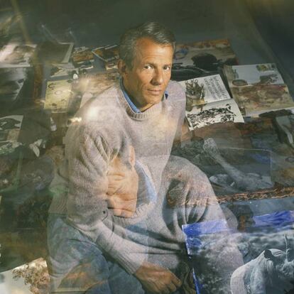 Retrato de Peter Beard en la ciudad de Nueva York, en 1995.