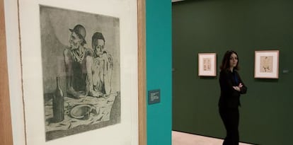 Una de las obras de Picasso que se muestran en Málaga.