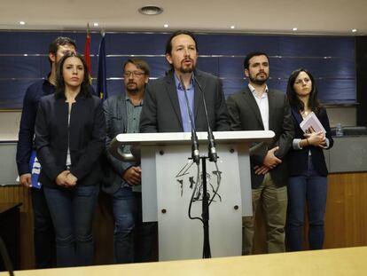 Pablo Iglesias, líder de Podem, anuncia la seva intenció de promoure una moció de censura