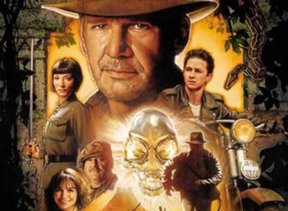 Imagen del cartel de 'Indiana Jones y el Reino de la Calavera de Cristal'