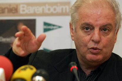 Daniel Barenboim ayer en Madrid.