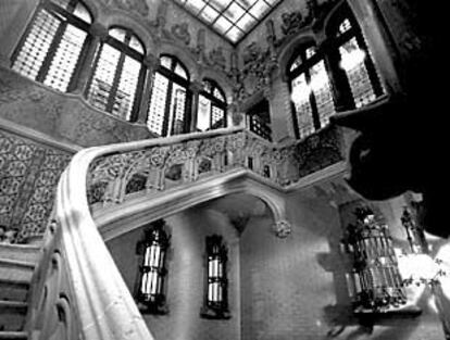 Interior del palacio del barón de Quadras, actual sede del Museo de Música y futura sede de la Casa de Asia.